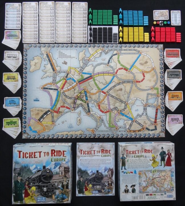 Ticket to Ride: Europe - Ticket to Ride Europe Components - Credit: FortyOne