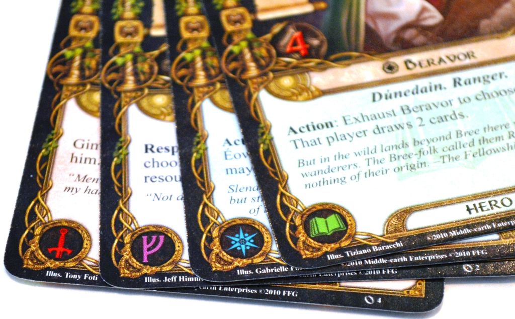 The Lord of the Rings: The Card Game - The 4 Spheres of Influence: Tactics, Leadership, Spirit, and Lore - Credit: kilroy_locke