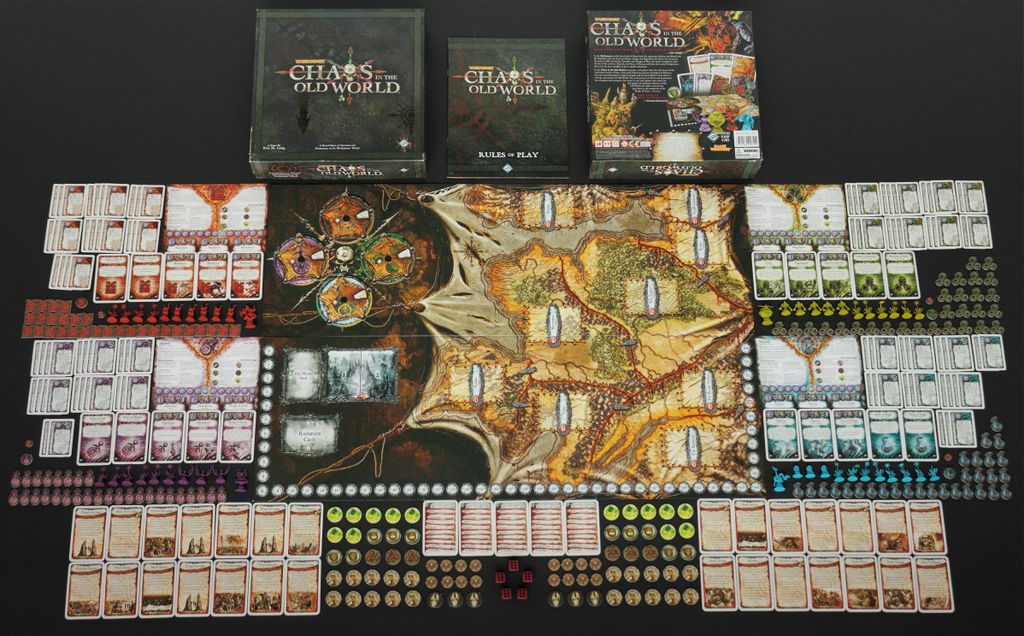 Chaos in the Old World - Chaos in the Old World, English Fantasy Flight Edition, components - Credit: FortyOne