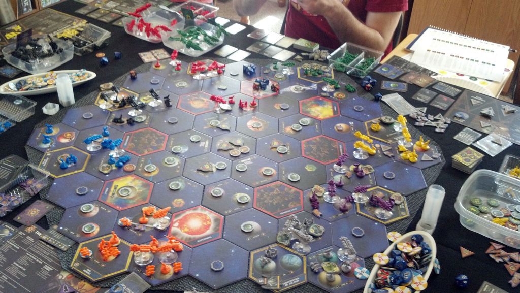 Twilight Imperium: Third Edition - After the first turn of our 8 player game this weekend - Credit: islander