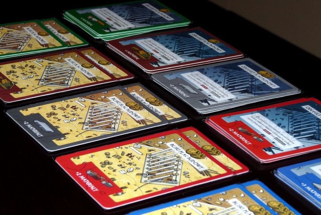 Glory to Rome - Building places cards ready for a 2-player match - Polish Edition - Credit: dinaddan