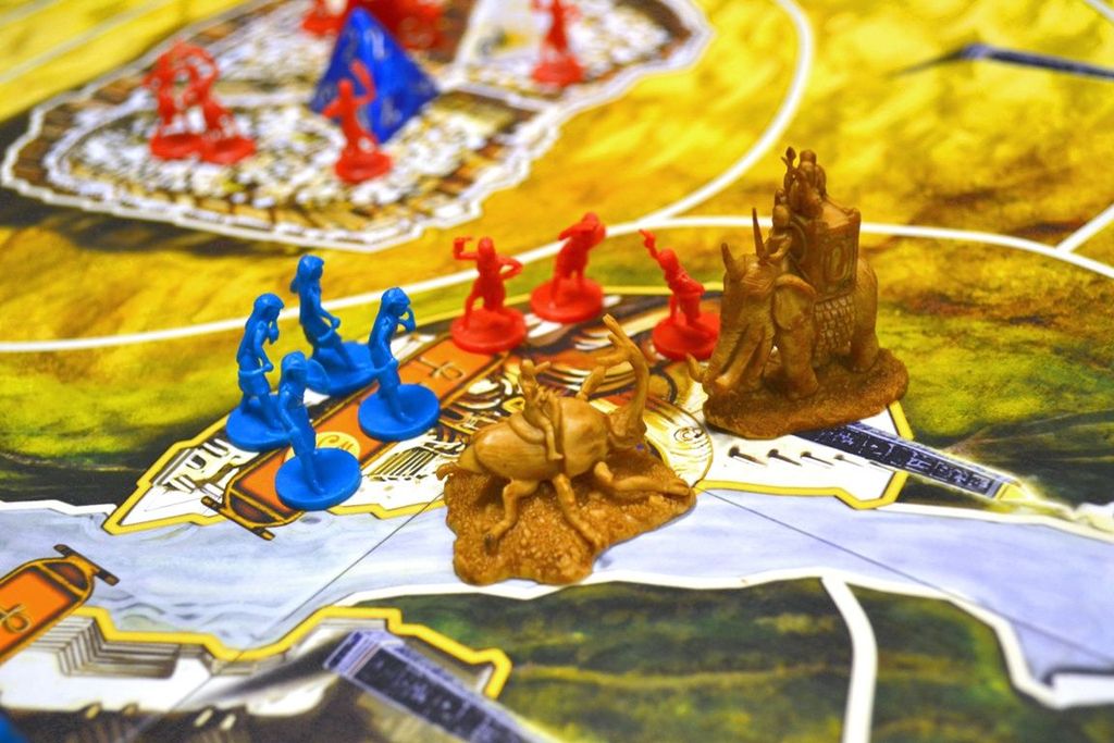 Kemet - Fighting over a temple! - Credit: kilroy_locke