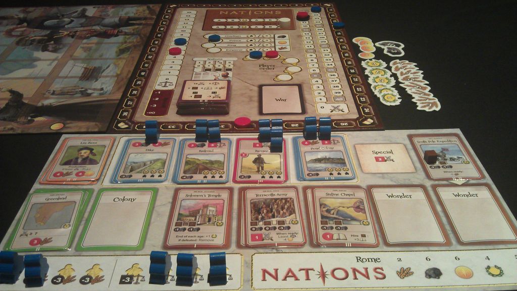 Nations - 1st Solo Game - Prince Difficulty with Rome B-Side - 38 Points - Credit: Muse23PT