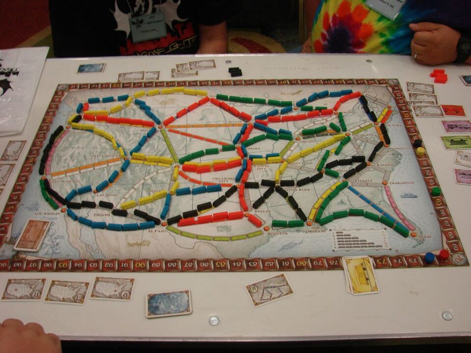 Ticket to Ride - Final board, Dragonflight 07 Tournament - Credit: MartinStever