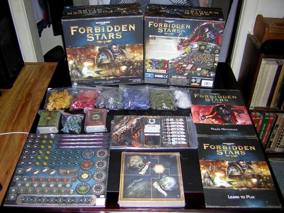 Forbidden Stars - Warhammer 40,000 Forbidden Stars by Fantasy Flight Games "Just out of the box" - Credit: rexbinary