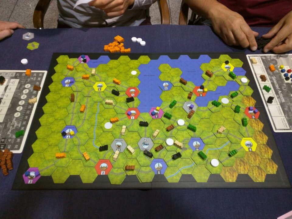 Age of Steam - Final look of the Board! - Credit: Muse23PT