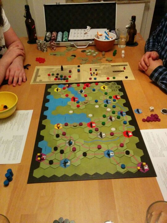 Age of Steam - Another great 5 player game - Credit: d0gb0t
