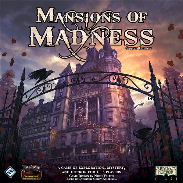 Mansions of Madness: Second Edition - Mansions of Madness: Second Edition, Fantasy Flight Games, 2016 — front cover (image provided by the publisher) - Credit: W Eric Martin