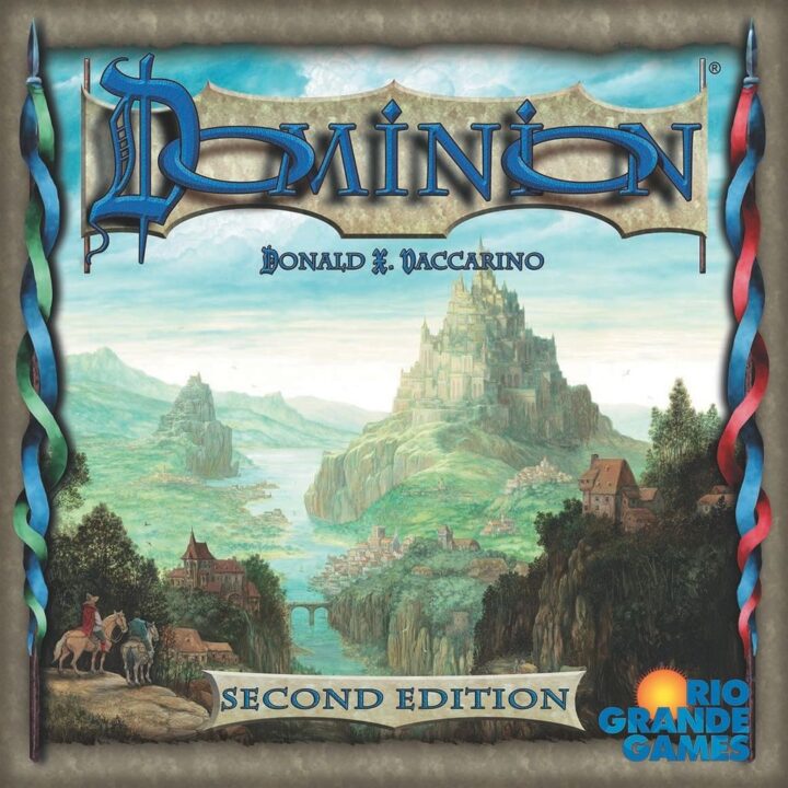 Dominion (Second Edition) - Dominon, Rio Grande Games, 2016 — front cover, second edition (image provided by the publisher) - Credit: W Eric Martin