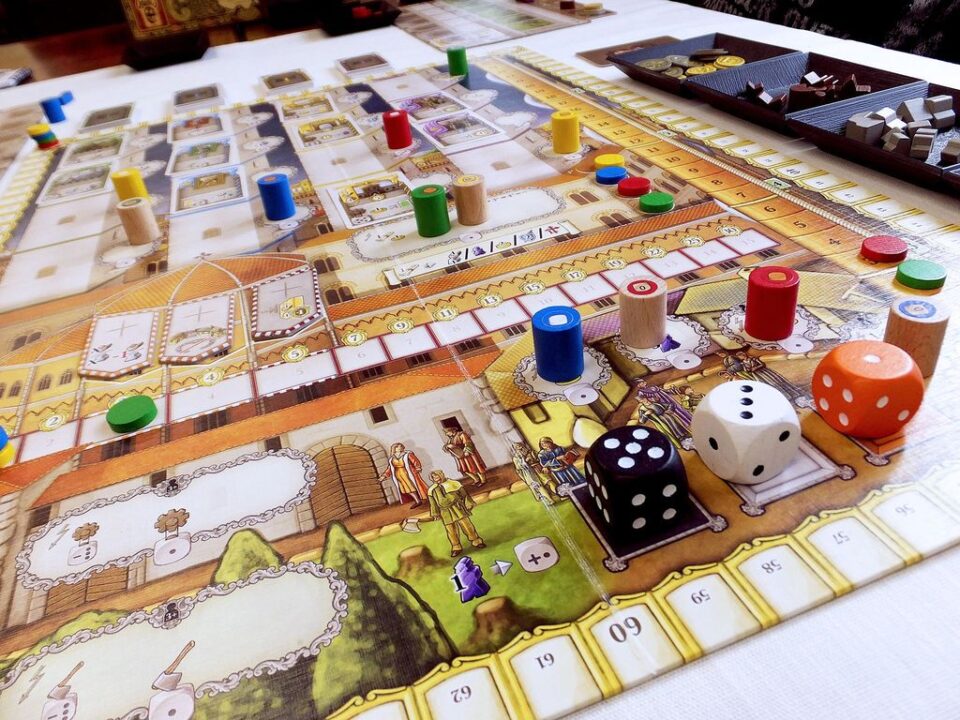 Lorenzo il Magnifico - A four player game in progress. - Credit: moonblogger