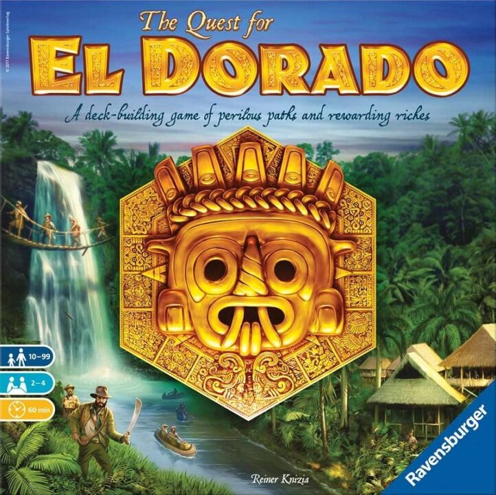 The Quest for El Dorado - The Quest for El Dorado, Ravensburger, 2017 — front cover - Credit: W Eric Martin