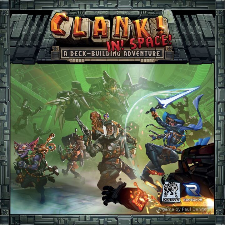 Clank! In! Space!: A Deck-Building Adventure - Clank! In! Space!, Renegade Game Studios, 2017 — front cover (image provided by the publisher) - Credit: W Eric Martin