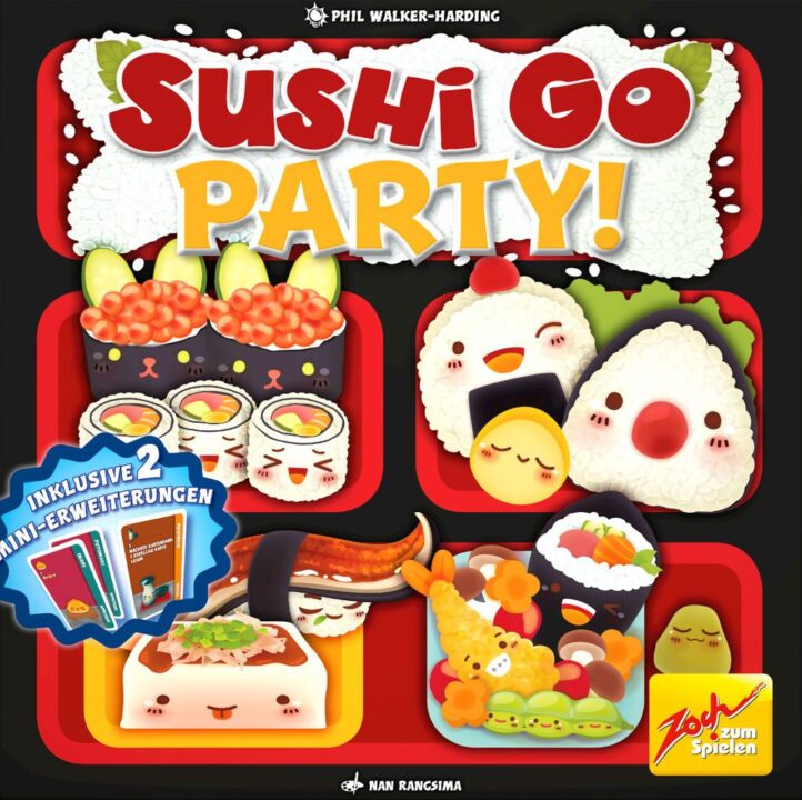 Sushi Go Party! - Sushi Go Party, Zoch Verlag, 2017 — front cover (image provided by the publisher) - Credit: W Eric Martin