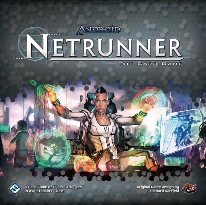 Android: Netrunner - Android: Netrunner (revised core set), Fantasy Flight Games, 2017 — front cover (image provided by the publisher) - Credit: W Eric Martin