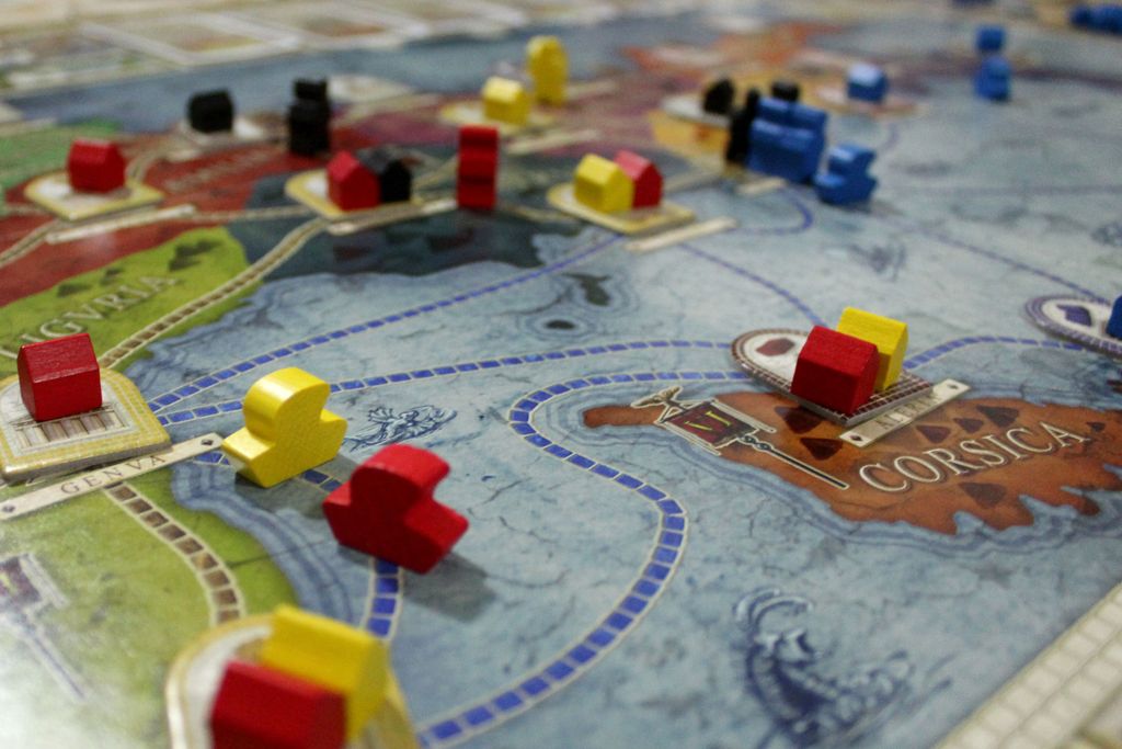 Concordia - A crowded four-player game on Italy. - Credit: aldoojeda