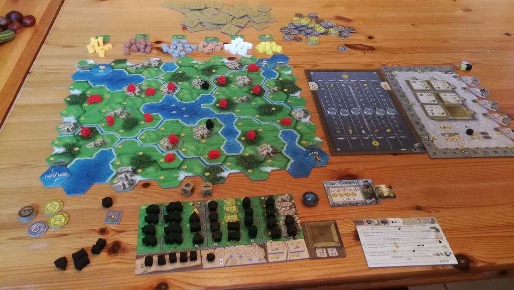 Clans of Caledonia - After placing my two workers at the beginning (with taking the wrong goods) :-o - Credit: cirdan