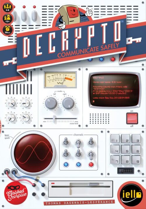 Decrypto - Decrypto, Scorpion Masque/IELLO, 2018 — front cover (image provided by the publisher) - Credit: W Eric Martin