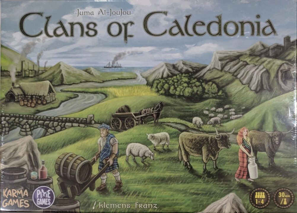 Clans of Caledonia - Clans of Caledonia 2018, French, front of box - Credit: GameSnake