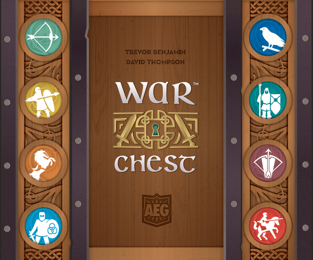 War Chest - War Chest, Alderac Entertainment Group, 2018 — front cover (image provided by the publisher) - Credit: W Eric Martin