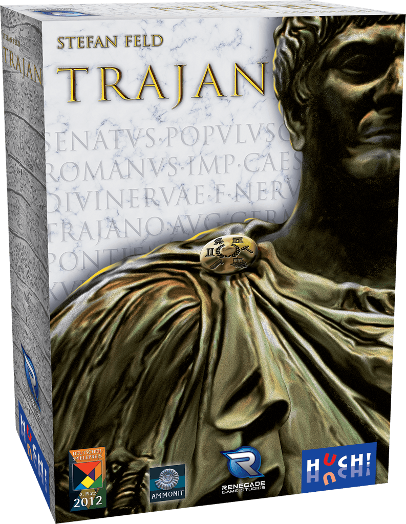 Trajan - Trajan, Renegade Game Studios/HUCH!, 2018 (image provided by the publisher) - Credit: W Eric Martin