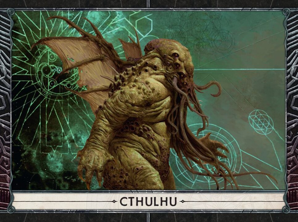 Cthulhu: Death May Die - Cthulhu: Death May Die, CMON Limited, 2019 — front cover of the Cthulhu Elder Box included with the core game (image provided by the publisher) - Credit: W Eric Martin