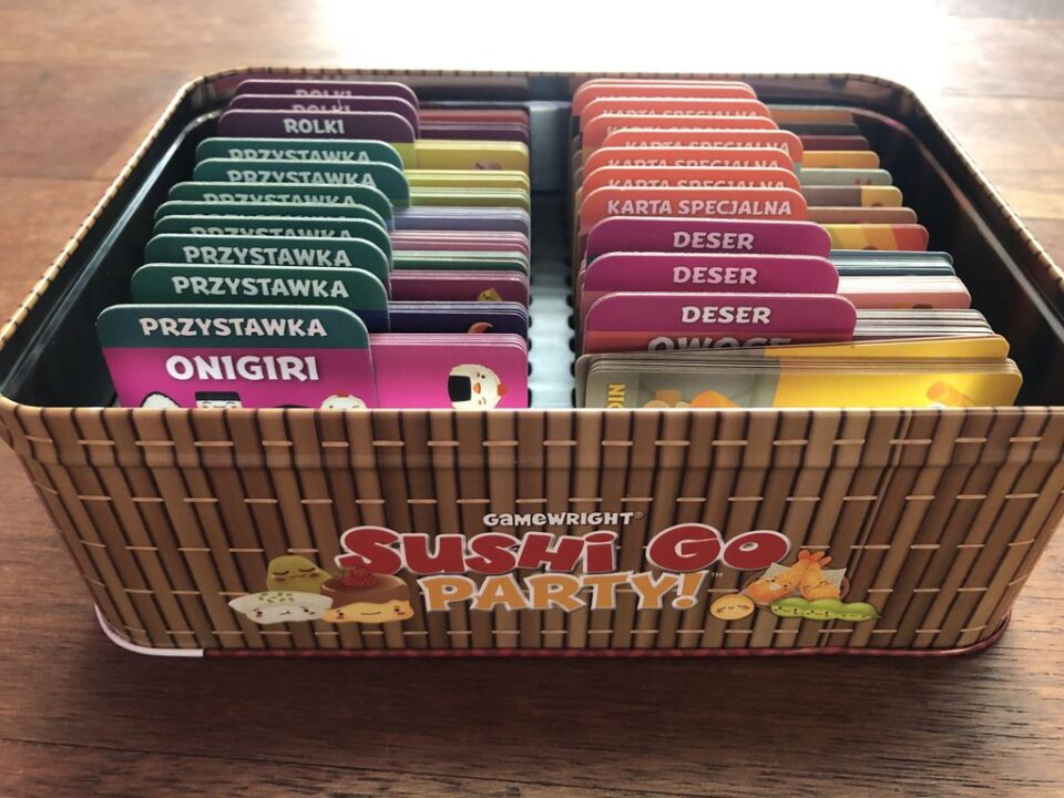 Sushi Go Party! - Polish edition of Sushi Go Party original insert with cards. - Credit: Hipopotam