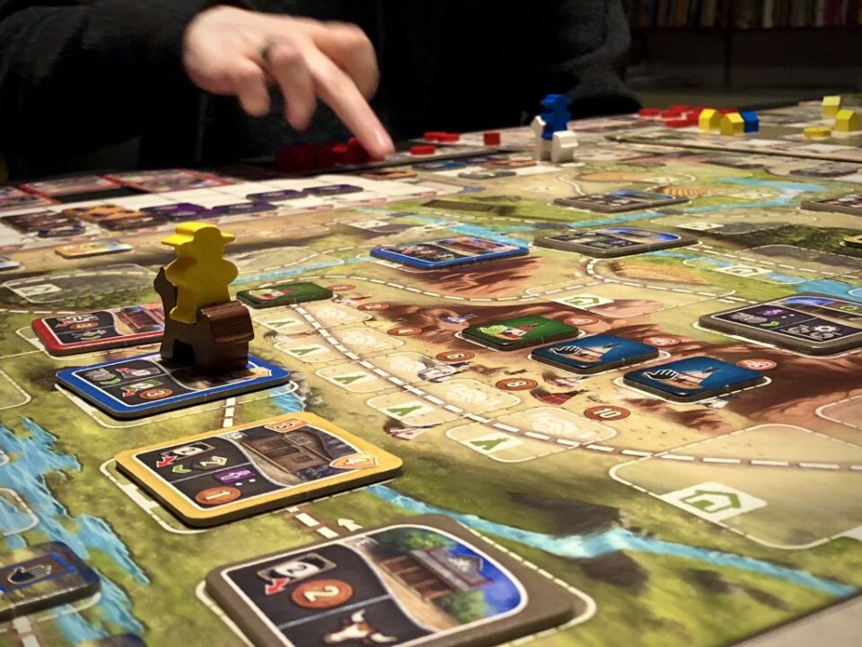 Great Western Trail - Playing with horses for meeples. - Credit: Hipopotam