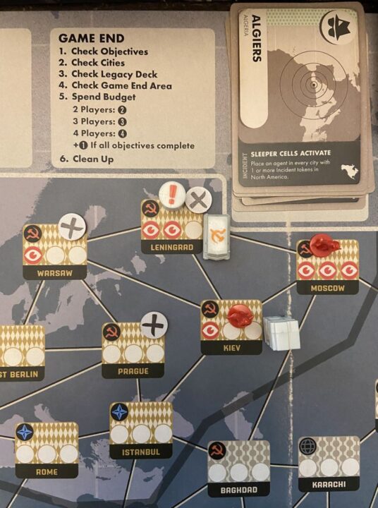 Pandemic Legacy: Season 0 - Pandemic Legacy: Season 0, Z-Man Games, 2020 — lots of activity in northern Europe... - Credit: W Eric Martin