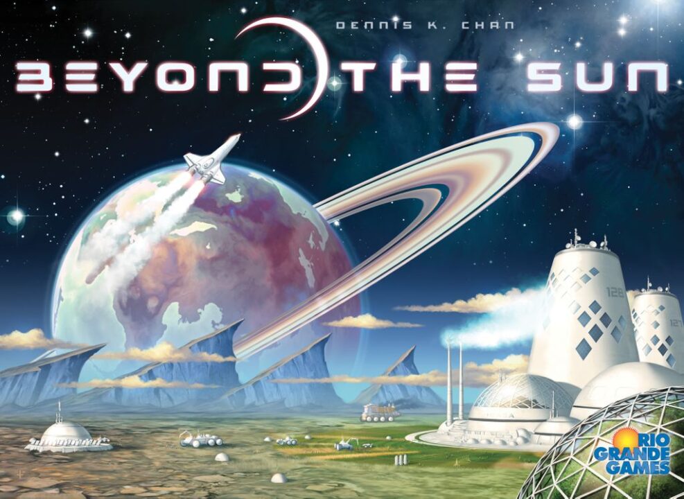 Beyond the Sun - Beyond the Sun, Rio Grande Games, 2020 — front cover (image provided by the publisher) - Credit: W Eric Martin