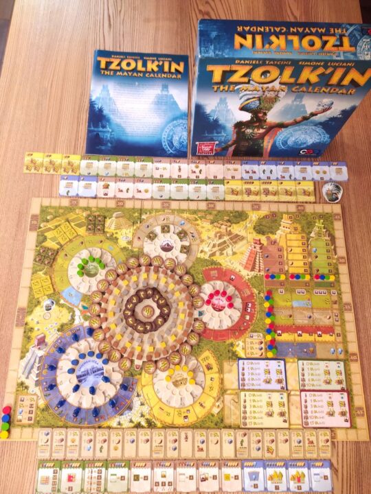 Tzolk'in: The Mayan Calendar - All components of the game - Credit: dan_polyuha