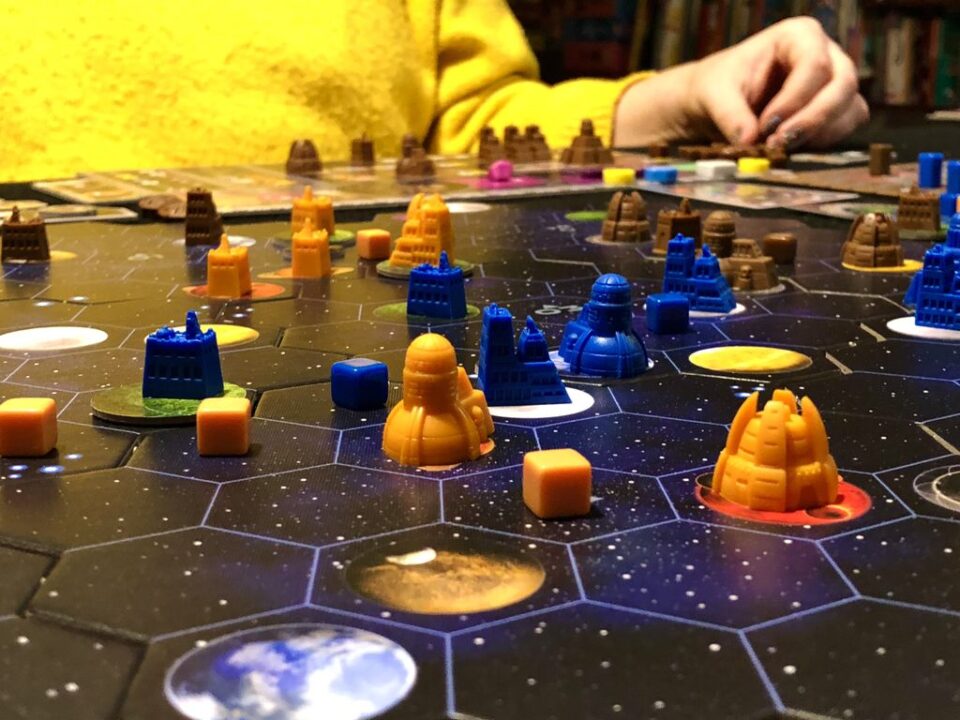 Gaia Project - Three player game. - Credit: Hipopotam