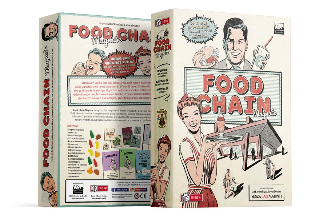 Food Chain Magnate - Food Chain Magnate, Italian Edition - Box Mockup - Credit: ilvero