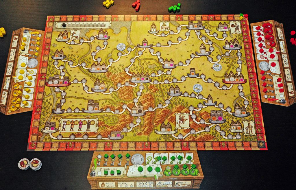 Hansa Teutonica - Start of a 3-player game - Credit: kneumann