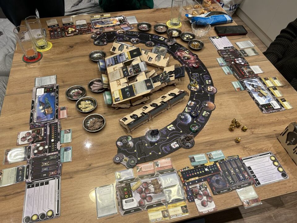 Star Wars: Outer Rim - 4 player based game and expansion with the beautiful Lazerox organizer. - Credit: lantinian