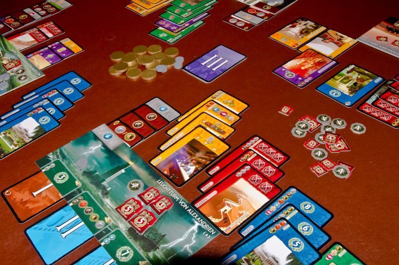 7 Wonders - Game end during our post-Essen weekend. - Credit: garyjames