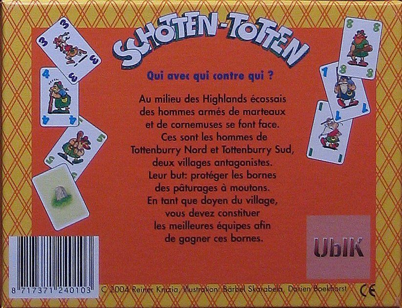 Schotten Totten - Box back, French edition - Credit: noursy