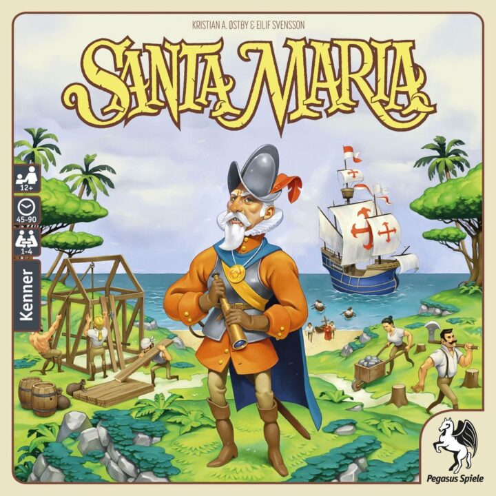 Santa Maria - Santa Maria, Pegasus Spiele, 2018 — front cover (image provided by the publisher) - Credit: W Eric Martin