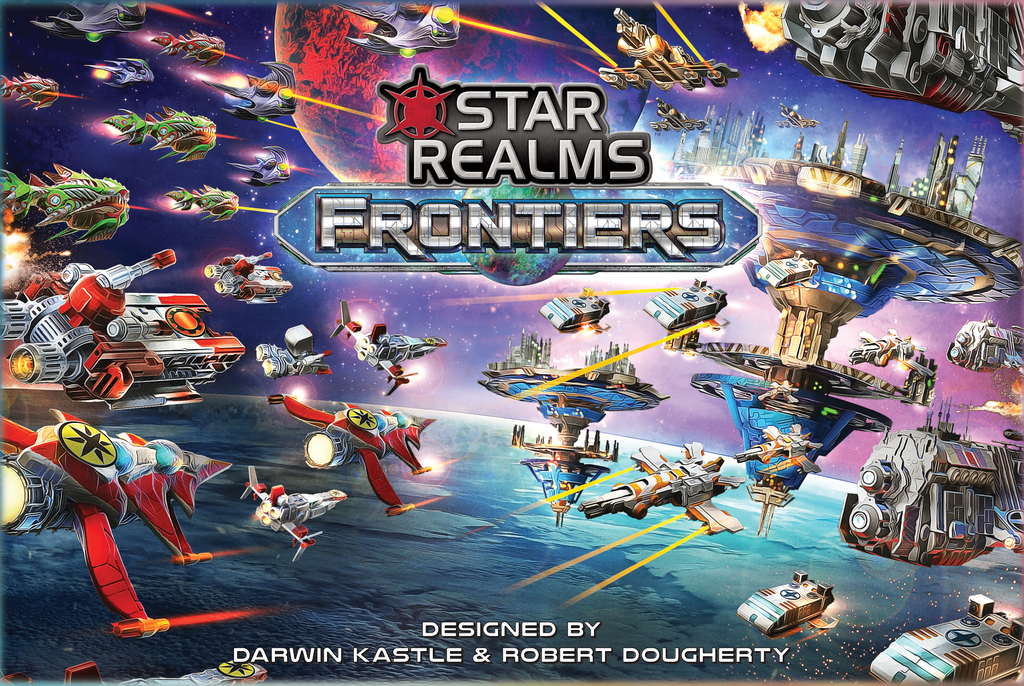 Star Realms: Frontiers - Star Realms: Frontiers, White Wizard Games, 2018 — front cover (image provided by the publisher) - Credit: W Eric Martin