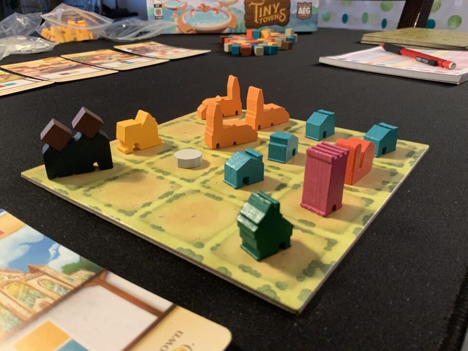 Tiny Towns - First solo game close up - Credit: navmachine