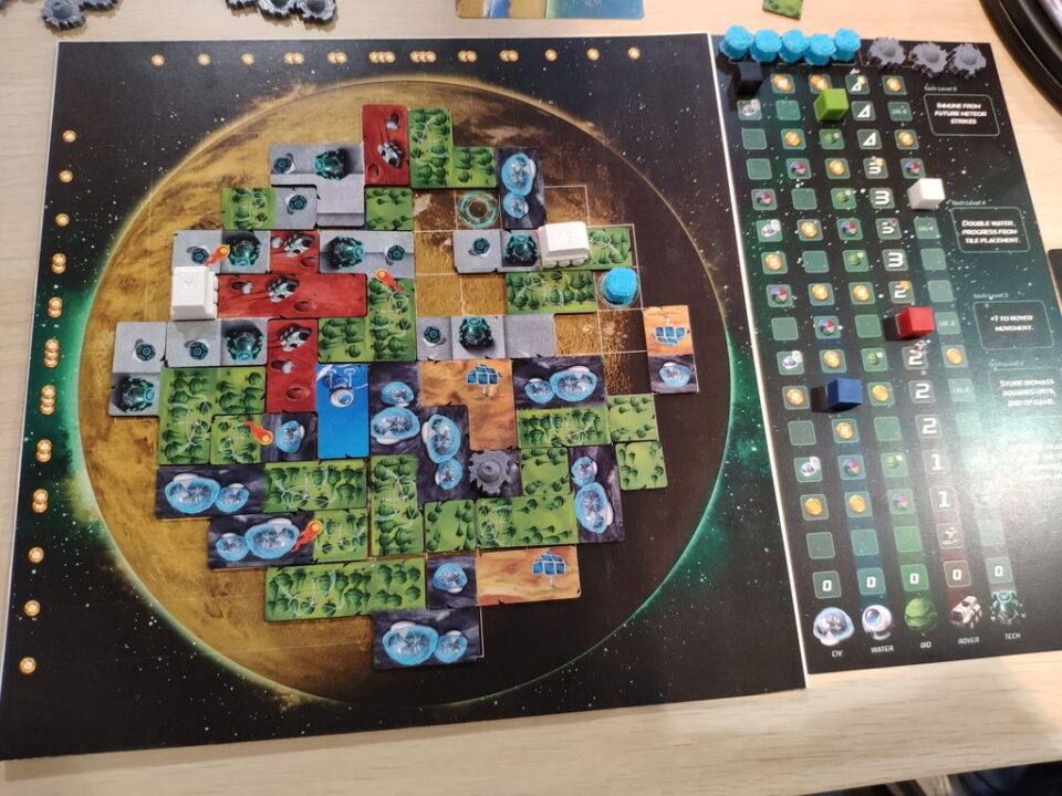 Planet Unknown - My board at the end of the match. Essen 2019. - Credit: stangeman