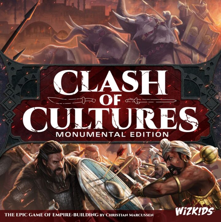 Clash of Cultures: Monumental Edition - Clash of Cultures: Monumental Edition, WizKids, 2020 — front cover (image provided by the publisher) - Credit: W Eric Martin