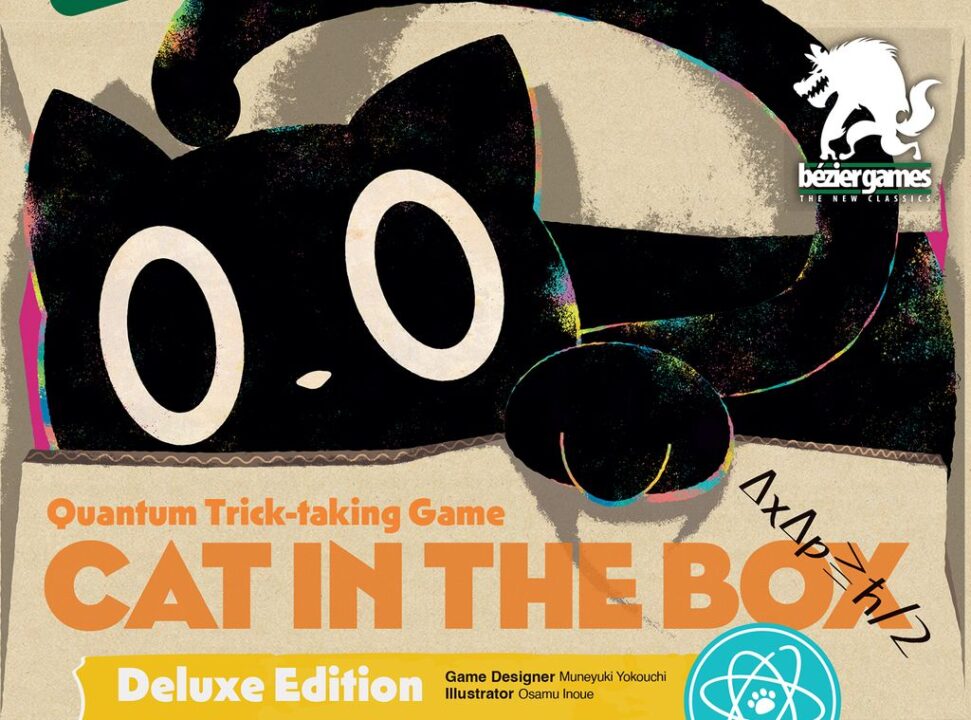 Cat in the Box: Deluxe Edition - Cat in the Box: Deluxe Edition, Bézier Games, 2022 — front cover (image provided by the publisher) - Credit: W Eric Martin