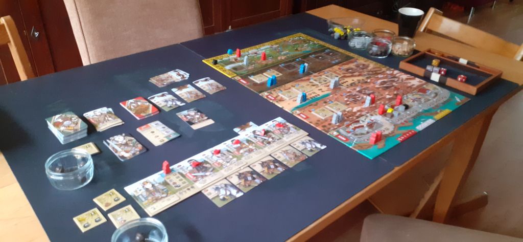 Raiders of Scythia - This weekend was Raiders of Scythia. Love the simplicity of the AI when playing solo. Game play is very simple too but with lots of depth and tactical decisions to be made - Credit: JasonBruygoms