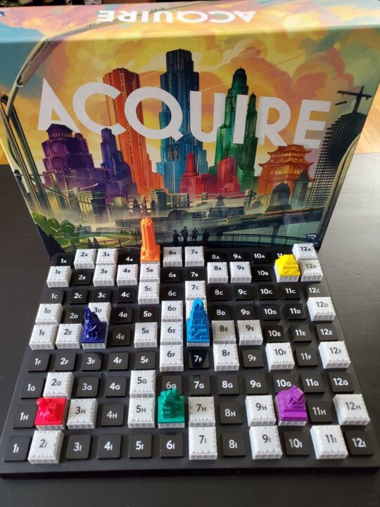 Acquire - Renegade Games Edition (2023) - unboxing a review copy - Credit: Cashtool