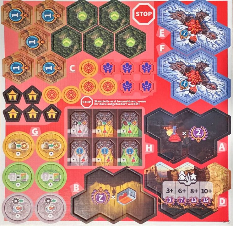 Revive - campaign punchboard, German edition, front cover - Credit: Brettspielhelden DD