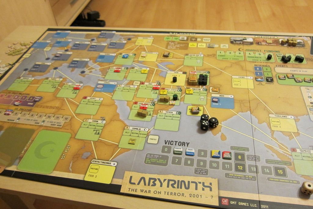 Labyrinth: The War on Terror, 2001 – ? - My first solo plays after two turns - Credit: killy9999