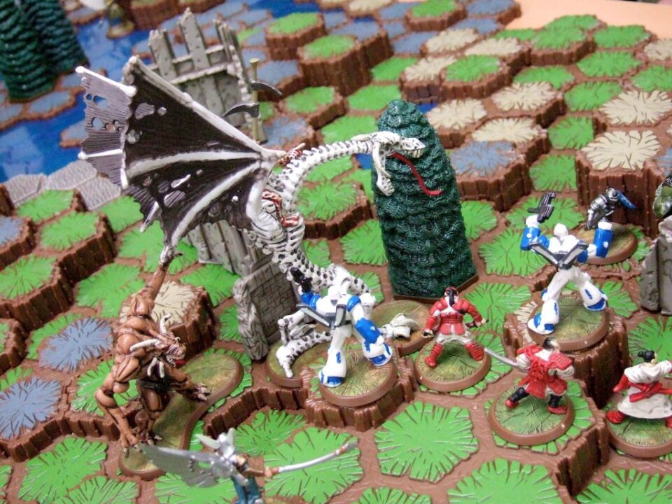 Heroscape Master Set: Rise of the Valkyrie - Close combat. - Credit: moonblogger