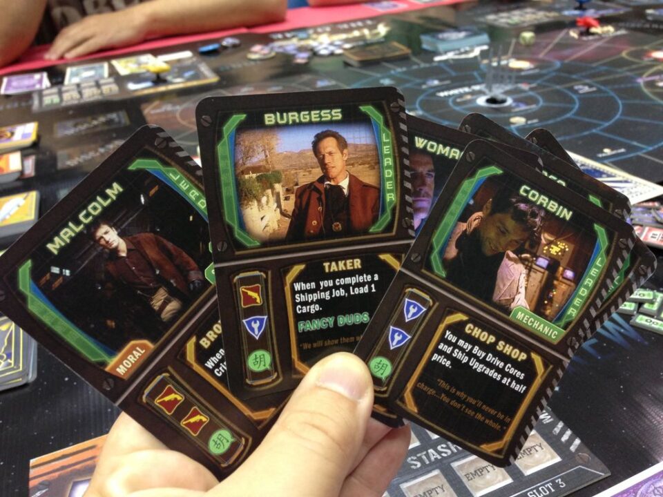 Firefly: The Game - Next we had to pick our Captains taking note of their special skills. One of our group had a Companion pilot. - Credit: jedijawa74