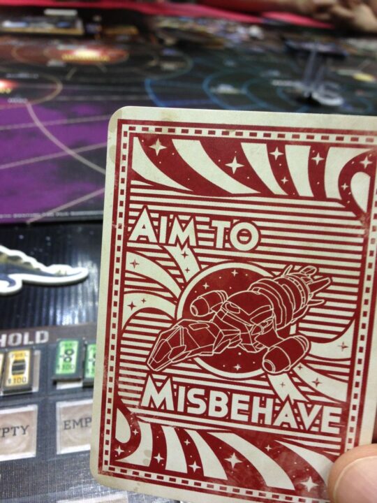 Firefly: The Game - The Aim to Misbehave cards represent that troublesome aspect of every episode of Firefly. - Credit: jedijawa74