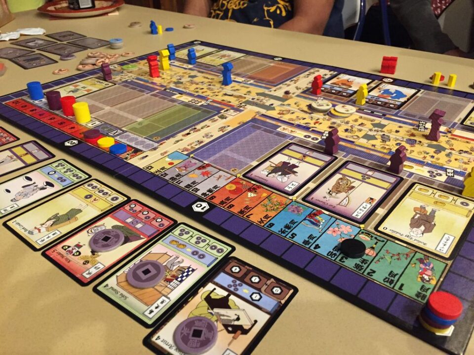 IKI - Four player game in progress, showing the entire board - Credit: sroney